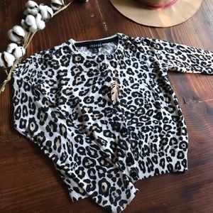 Leopard print cardigan